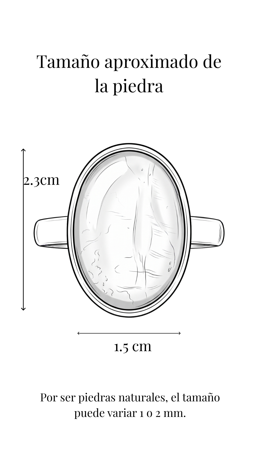 Anillo Oval Piedra Luna — Plata .925 | Orela