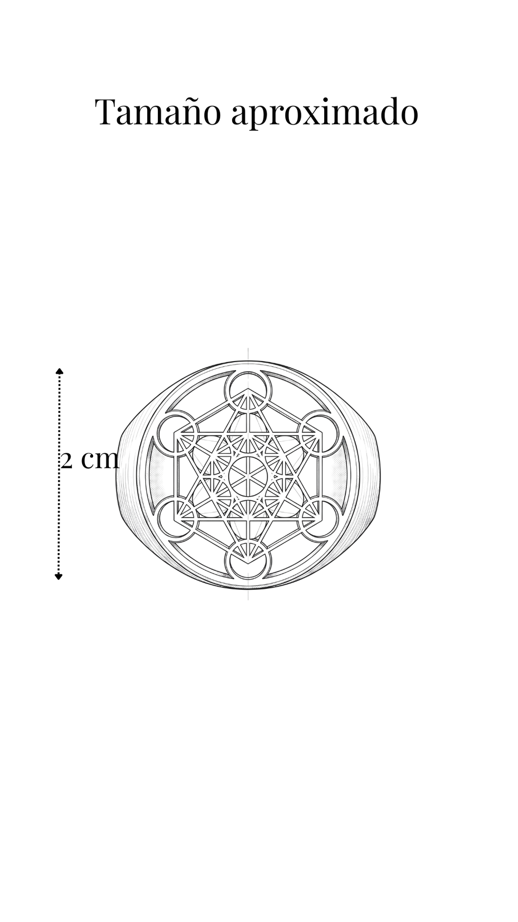 Anillo Cubo de Metatrón — Plata 925