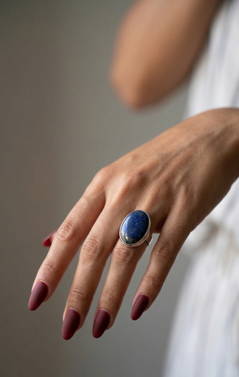 Anillo Lapislázuli — Plata .925 | Orela
