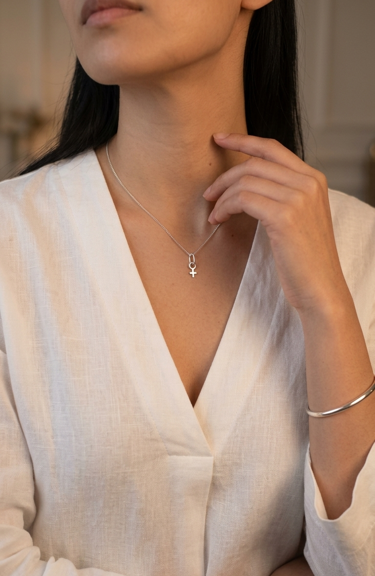 Collar Símbolo de Venus- Plata 925