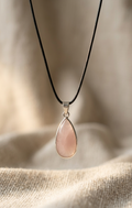 Dije Cuarzo Rosa — Plata .925 | Orela