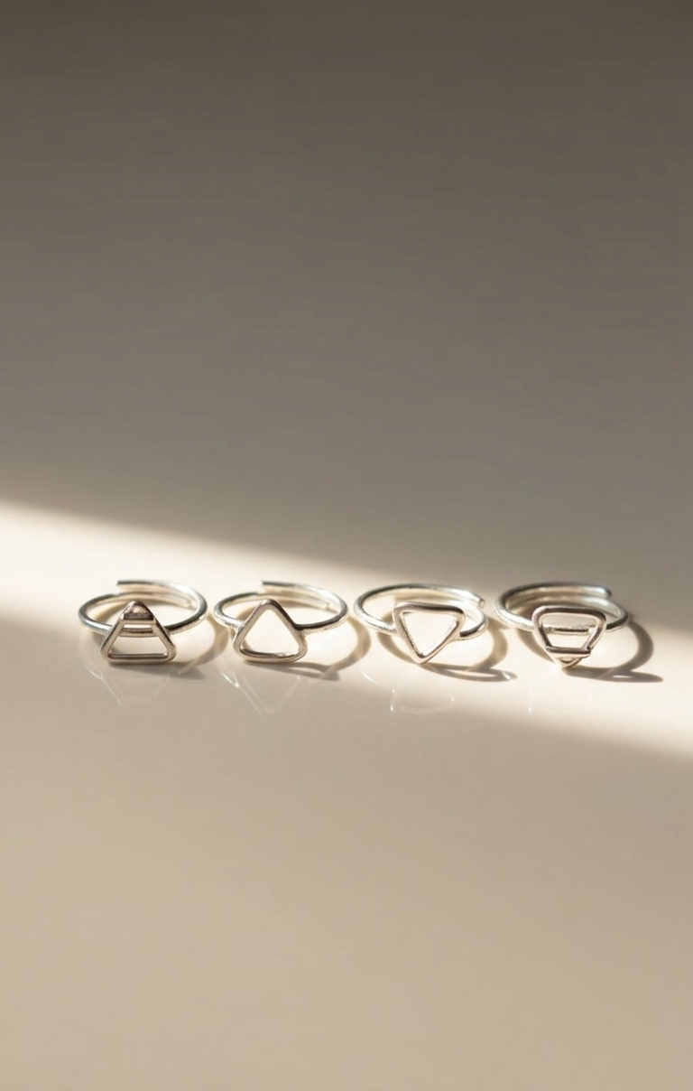 Set de Anillos El Quinto Elemento - Plata 925