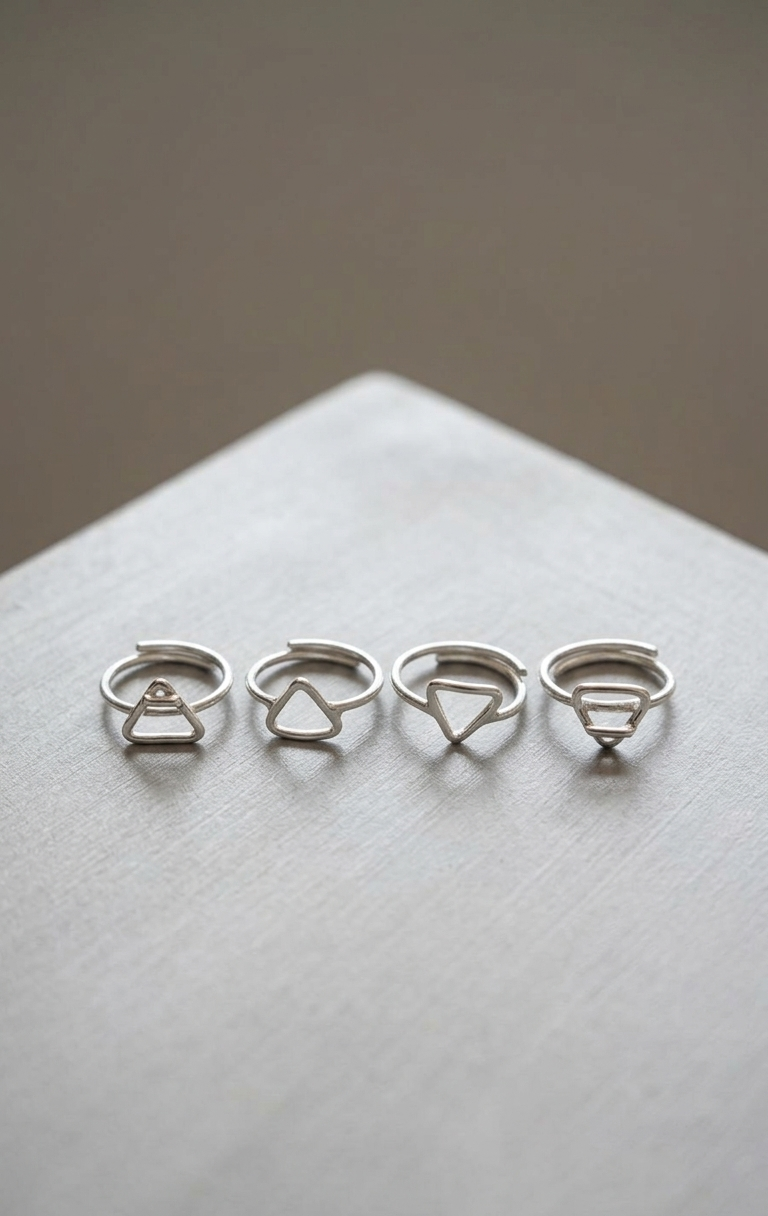 Set de Anillos El Quinto Elemento - Plata 925