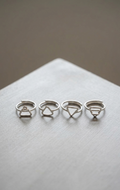 Set de Anillos El Quinto Elemento - Plata 925