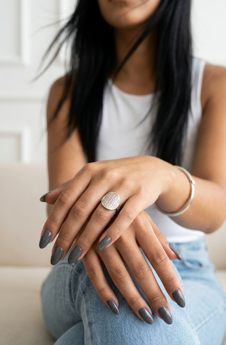 Anillo Flor de la Vida — Plata 925