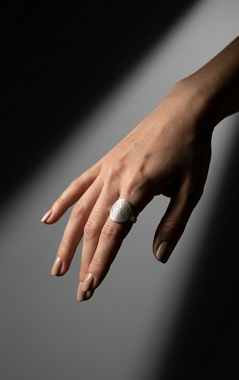 Anillo Flor de la Vida — Plata 925