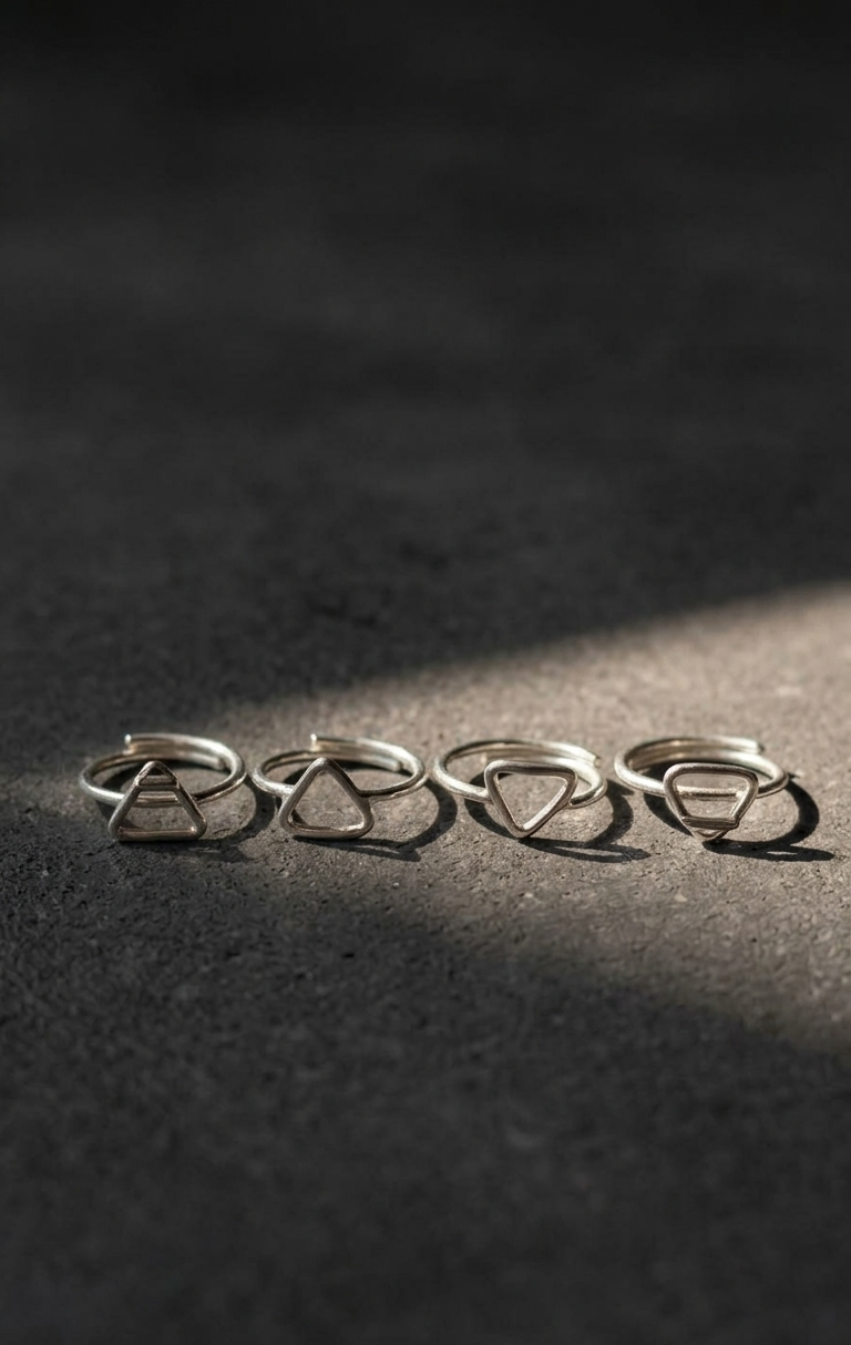 Set de Anillos El Quinto Elemento - Plata 925