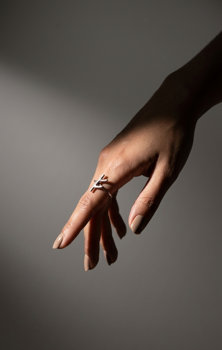 Anillo Runa Fehu — Plata 925