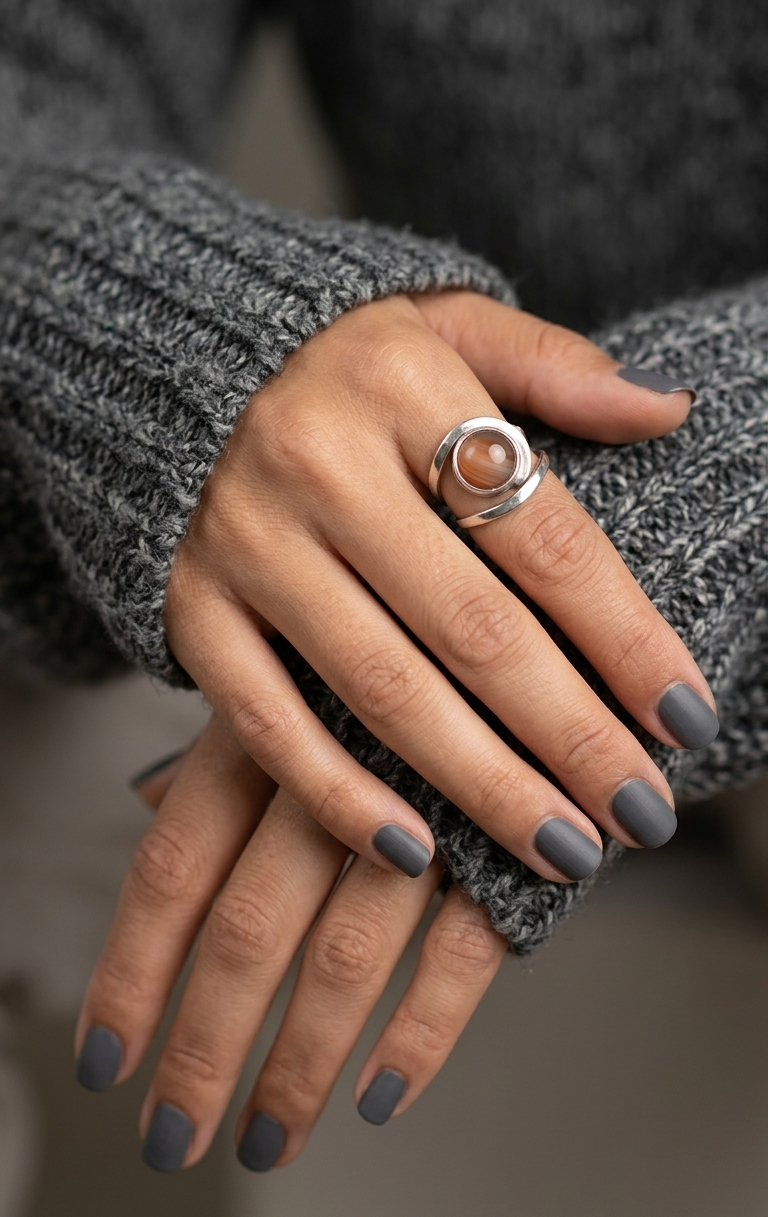 Anillo Espiral de Ágata — Plata .925 | Orela
