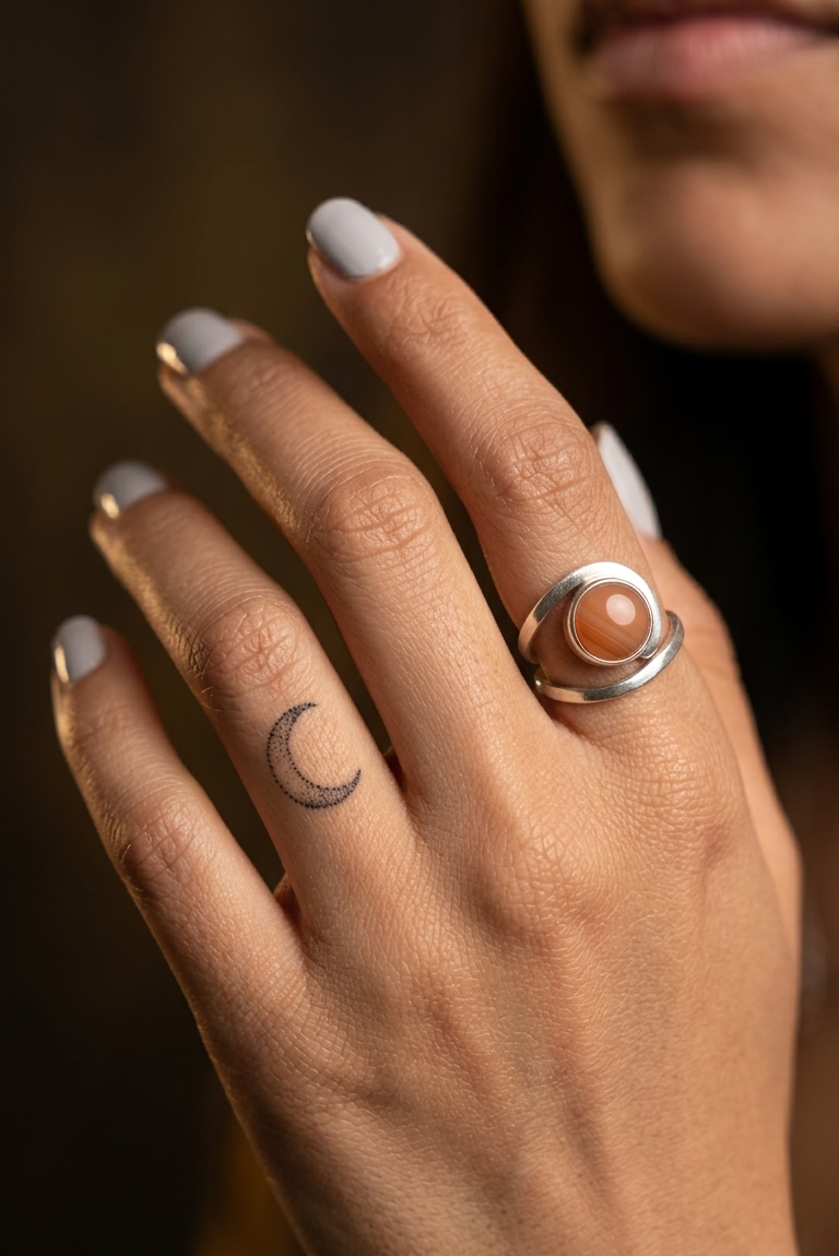 Anillo Espiral de Ágata — Plata .925 | Orela