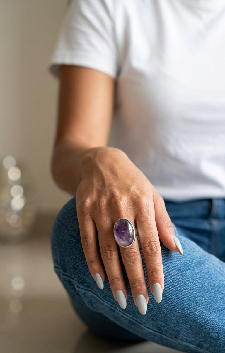 Anillo Amatista — Plata .925 | Orela