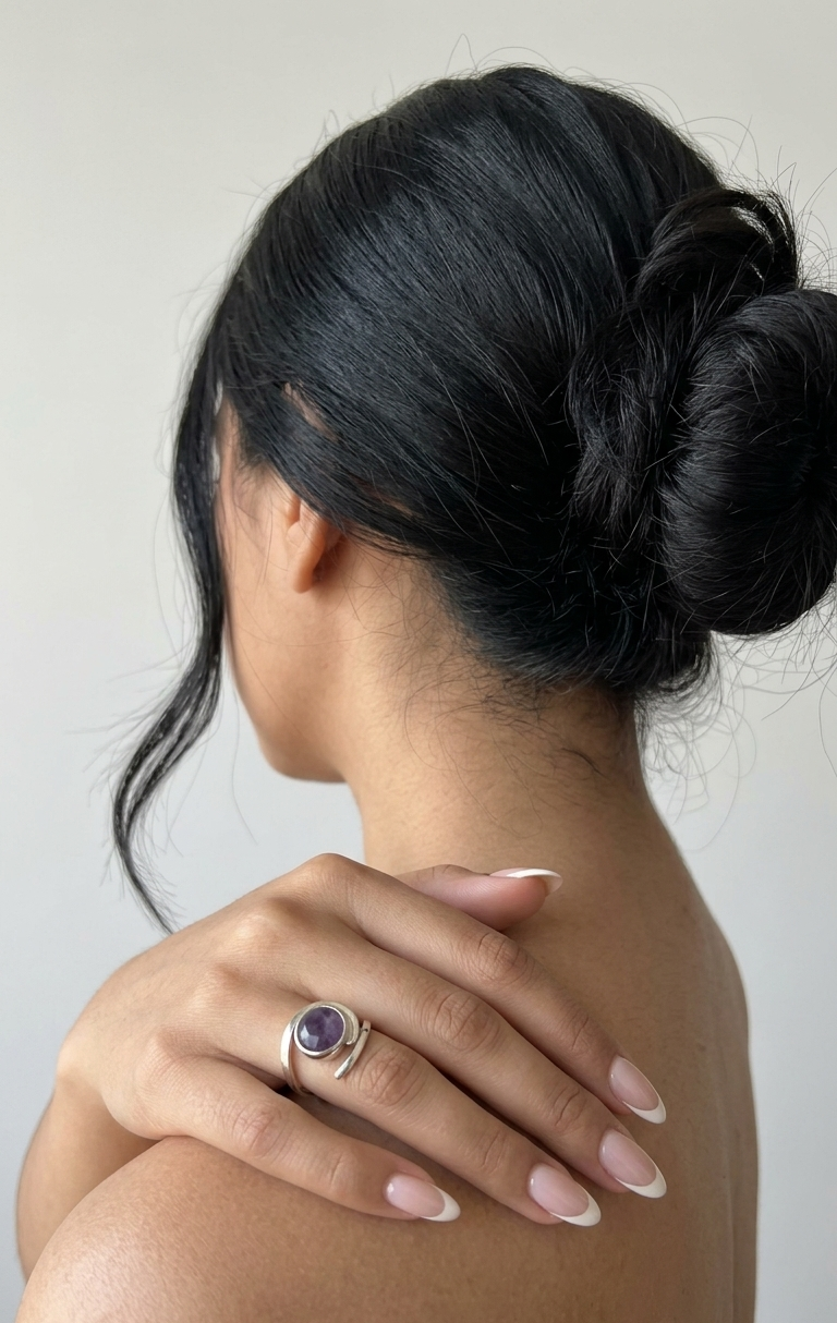 Anillo Espiral de Amatista — Plata .925 | Orela