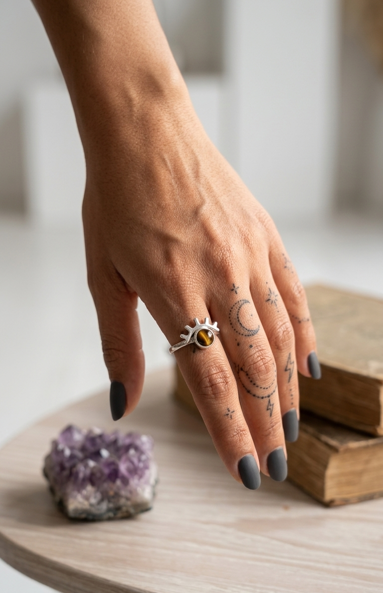 Anillo Ojo De Tigre — Plata .925 | Orela