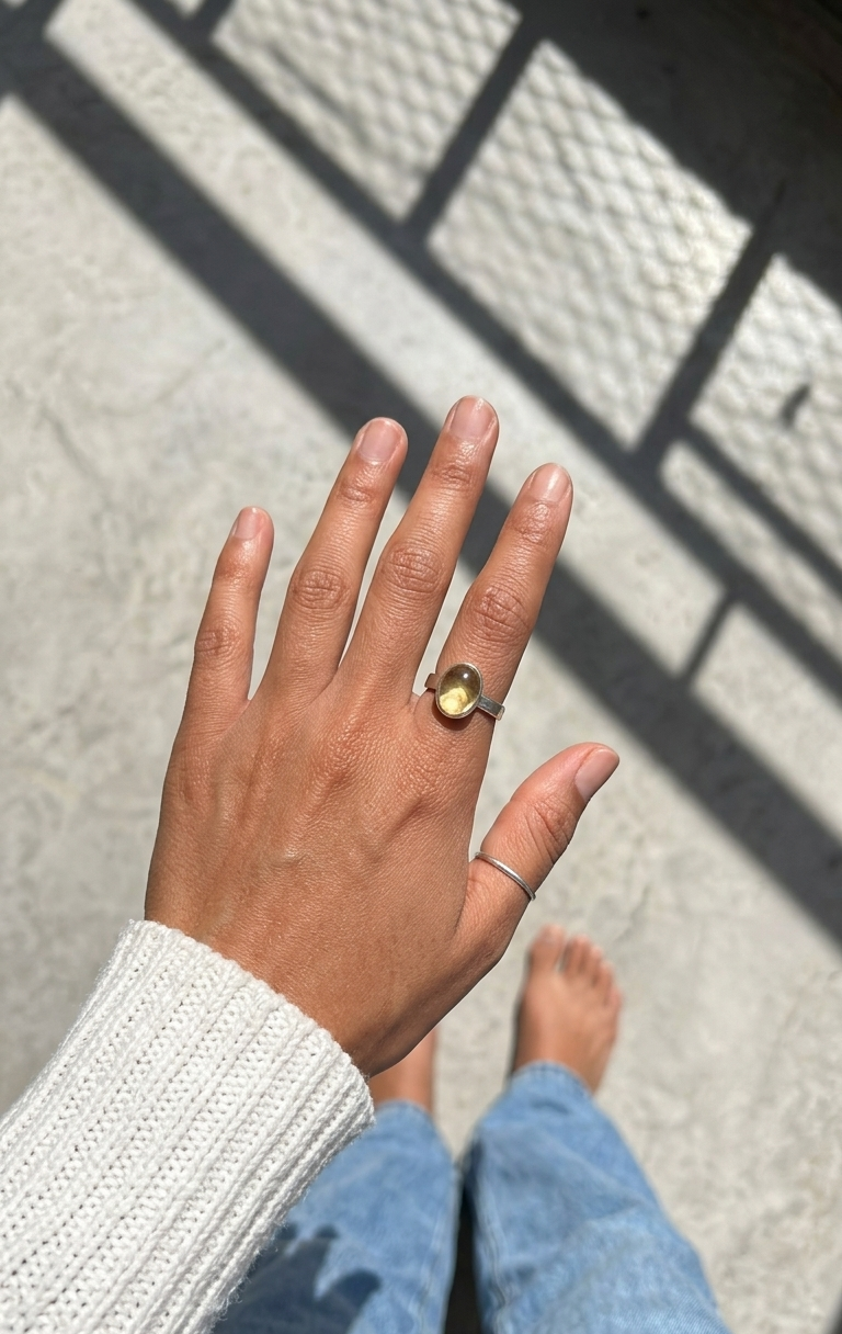 Anillo Citrino — Plata .925 | Orela