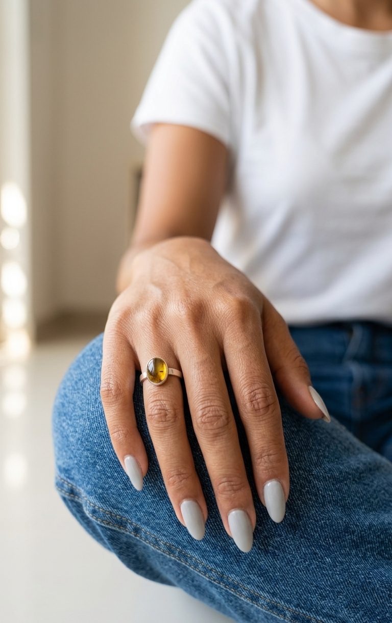 Anillo Citrino — Plata .925 | Orela