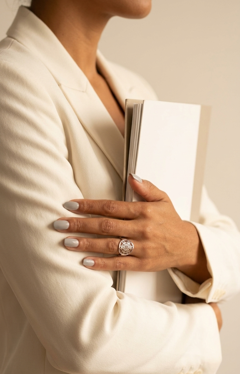 Anillo Cubo de Metatrón — Plata 925