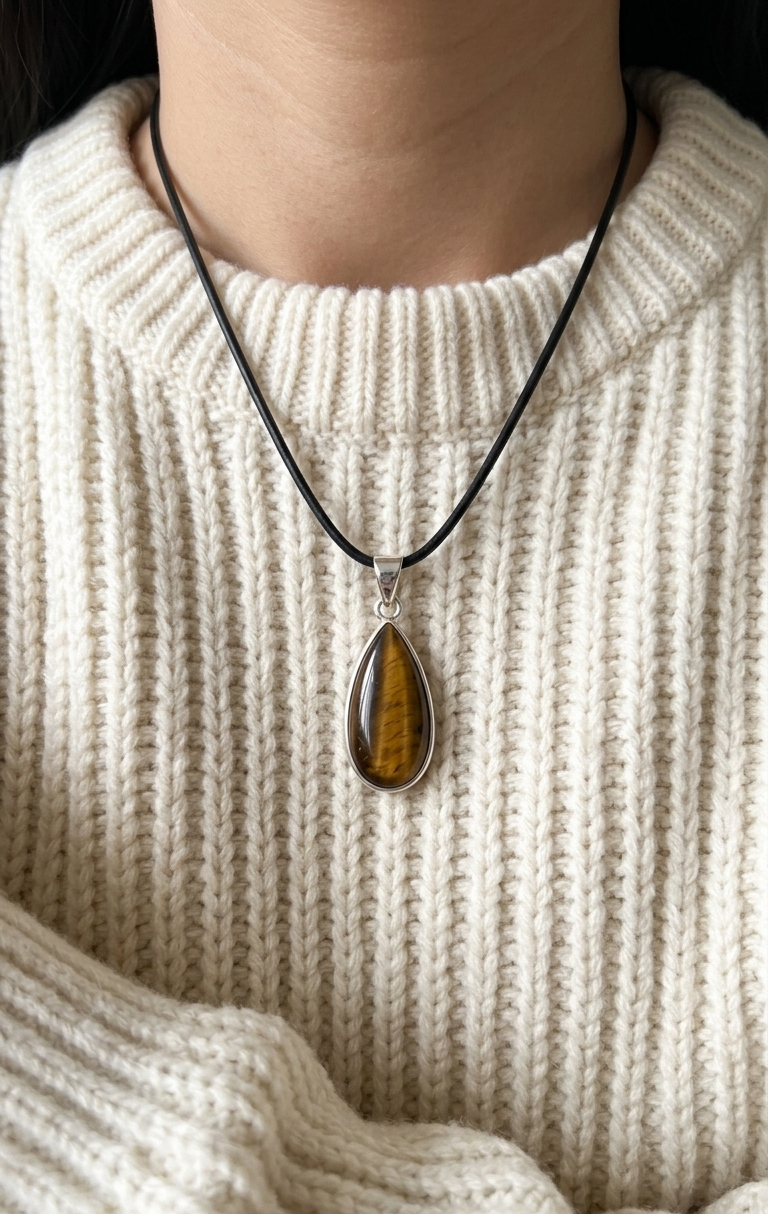 Dije Ojo De Tigre — Plata .925 | Orela