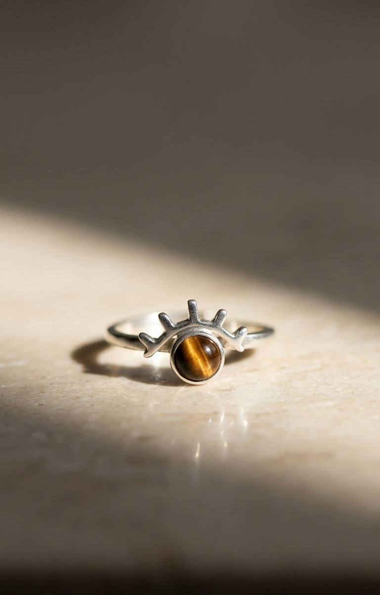 Anillo Ojo De Tigre — Plata .925 | Orela